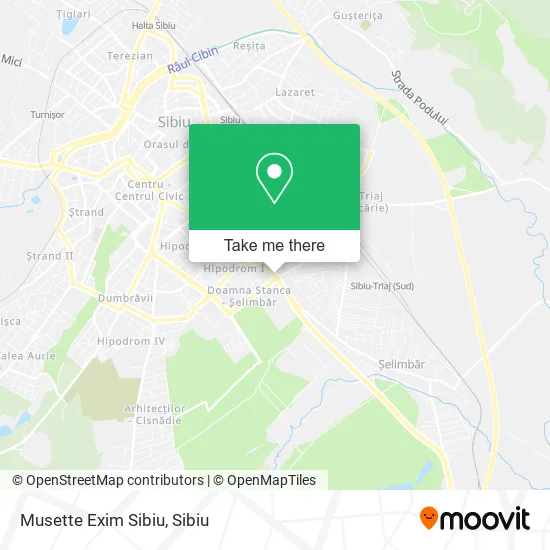 Musette Exim Sibiu map