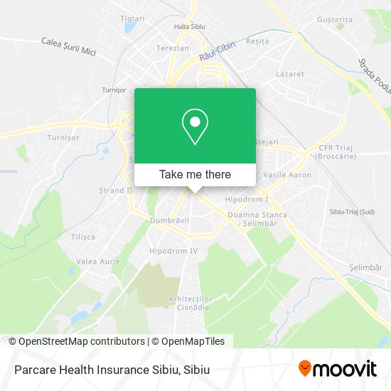 Parcare Health Insurance Sibiu map