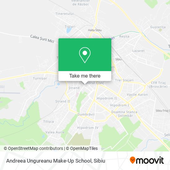 Andreea Ungureanu Make-Up School map