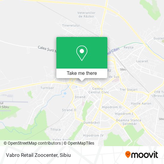 Vabro Retail Zoocenter map