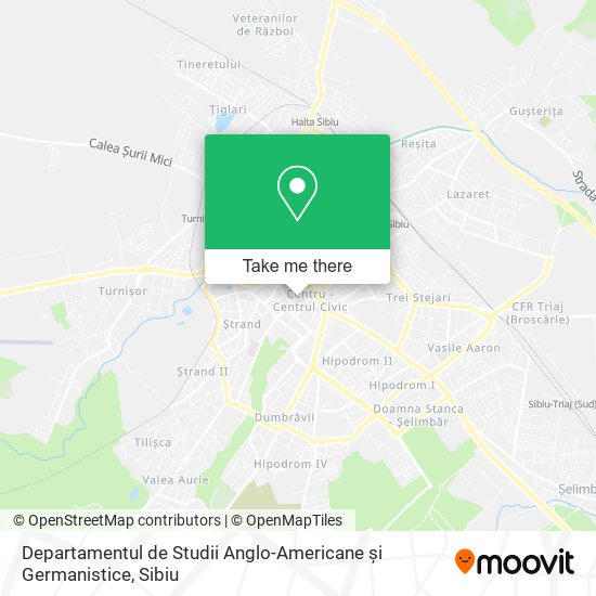 Departamentul de Studii Anglo-Americane și Germanistice map