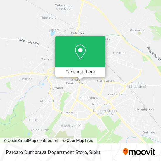 Parcare Dumbrava Department Store map