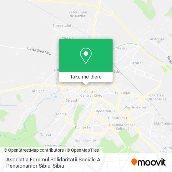 Asociatia Forumul Solidaritatii Sociale A Pensionarilor Sibiu map