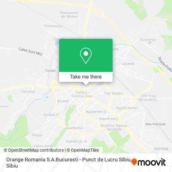 Orange Romania S.A.Bucuresti - Punct de Lucru Sibiu map