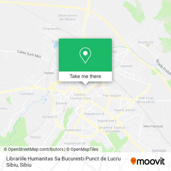 Librariile Humanitas Sa Bucuresti-Punct de Lucru Sibiu map