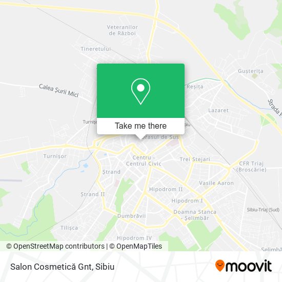 Salon Cosmetică Gnt map