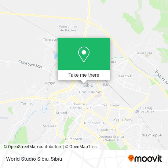 World Studio Sibiu map