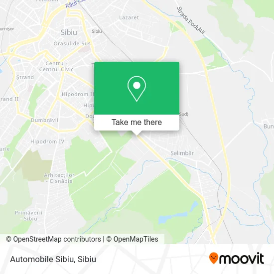 Automobile Sibiu map