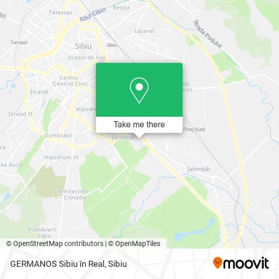 GERMANOS Sibiu în Real map
