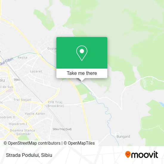 Strada Podului map