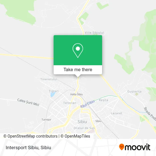 Intersport Sibiu map