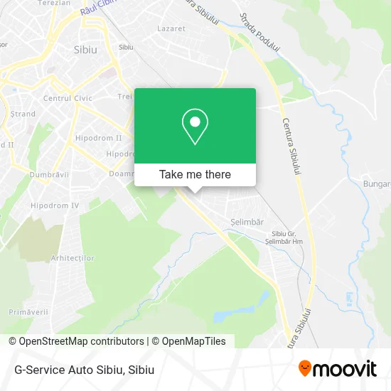 G-Service Auto Sibiu map