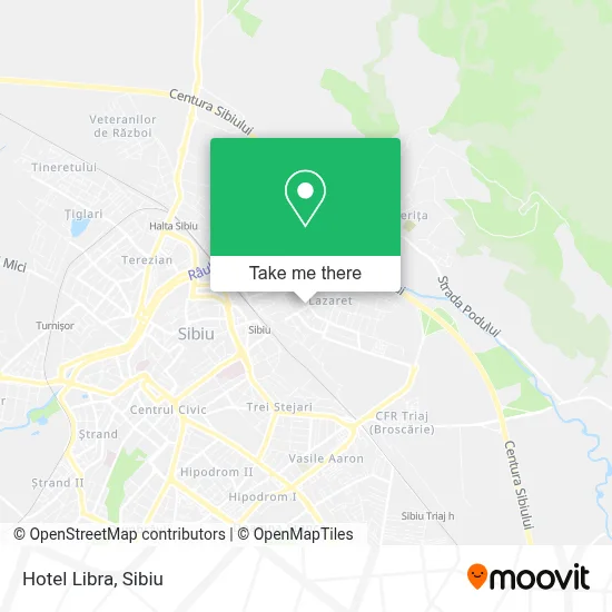 Hotel Libra map