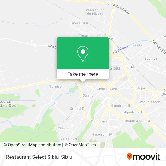 Restaurant Select Sibiu map