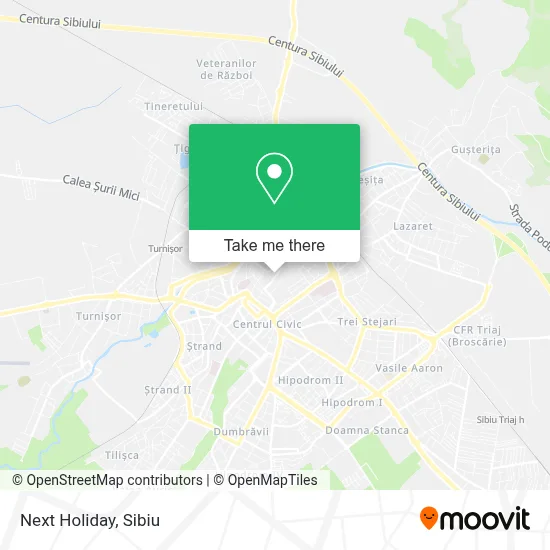 Next Holiday map