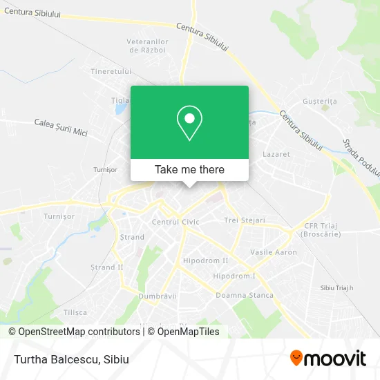 Turtha Balcescu map