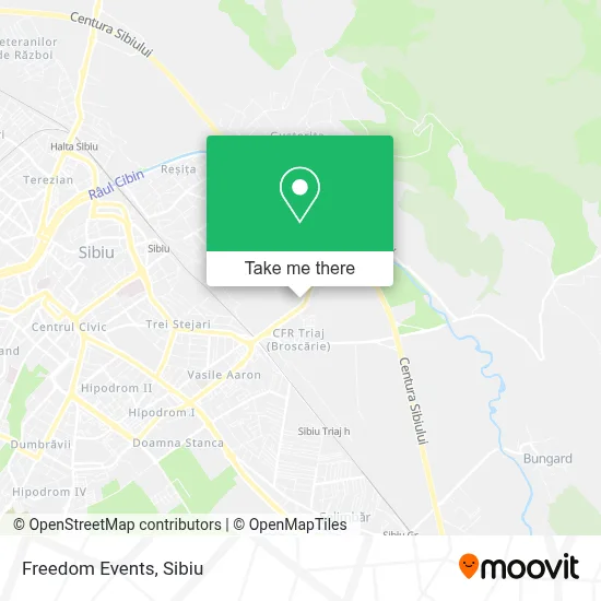 Freedom Events map