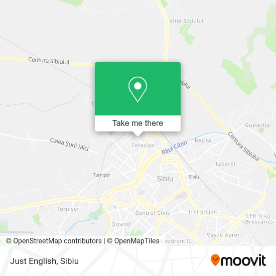 Just English map