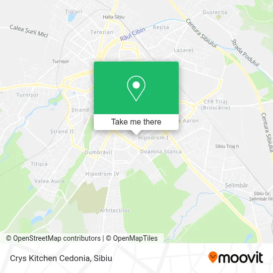 Crys Kitchen Cedonia map