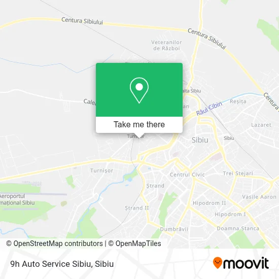 9h Auto Service Sibiu map