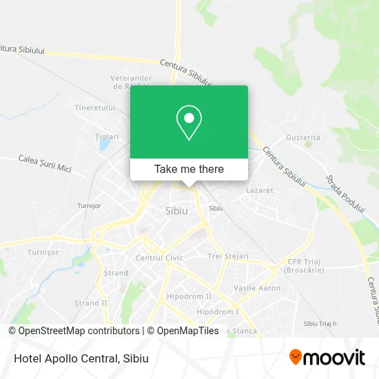 Hotel Apollo Central map