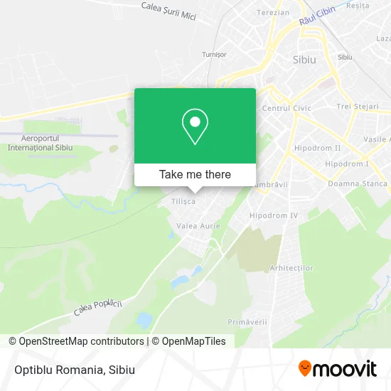 Optiblu Romania map