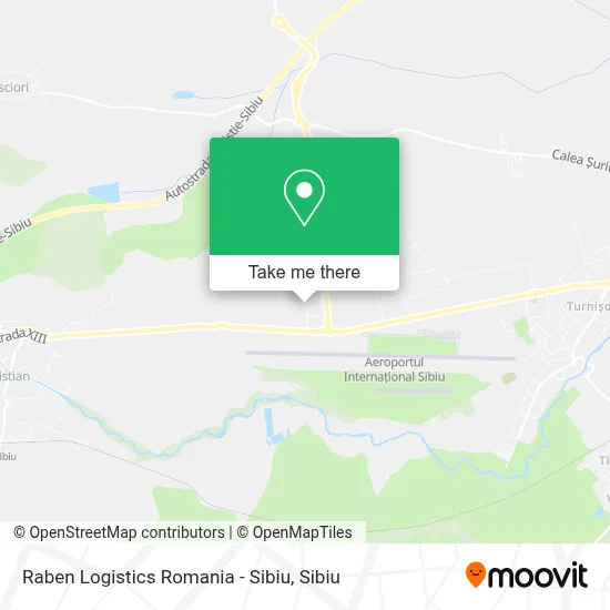 Raben Logistics Romania - Sibiu map