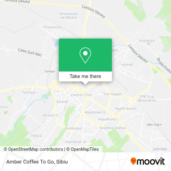 Amber Coffee To Go map