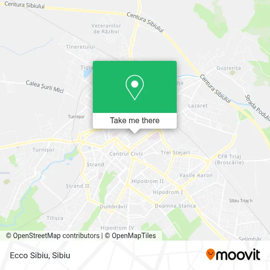 Ecco Sibiu map