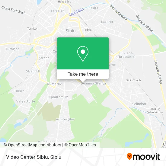 Video Center Sibiu map