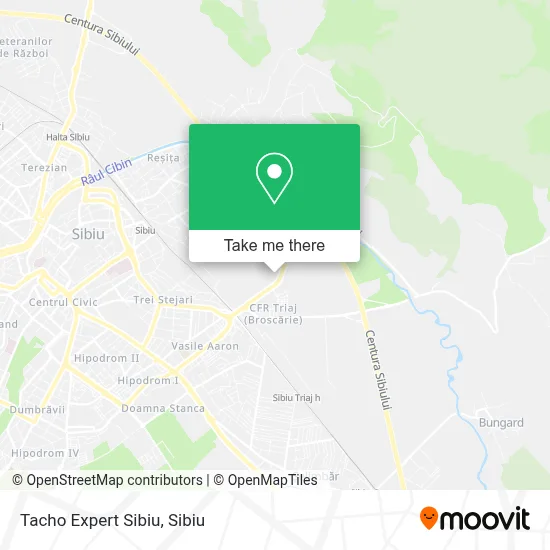 Tacho Expert Sibiu map