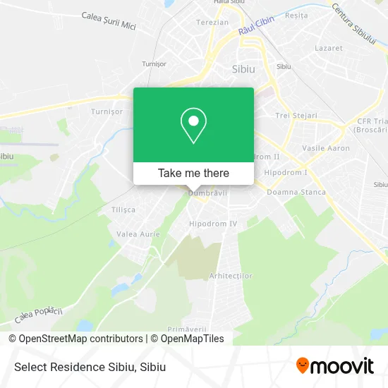 Select Residence Sibiu map