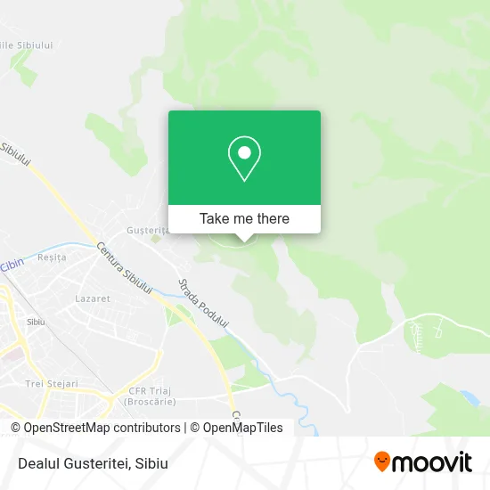 Dealul Gusteritei map