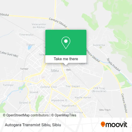 Autogara Transmixt Sibiu map
