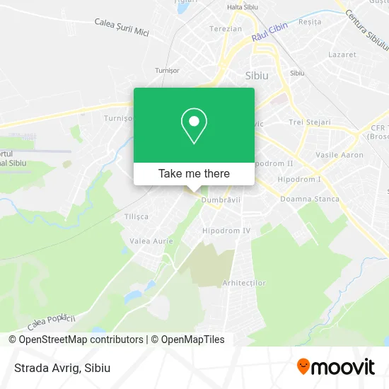 Strada Avrig map