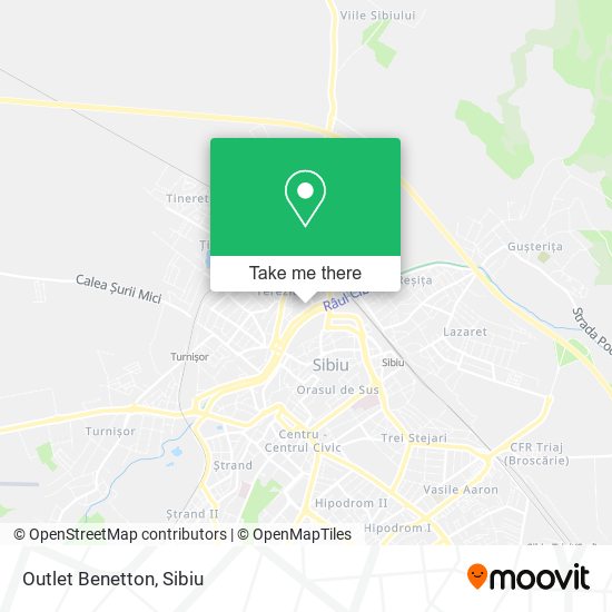 Outlet Benetton map