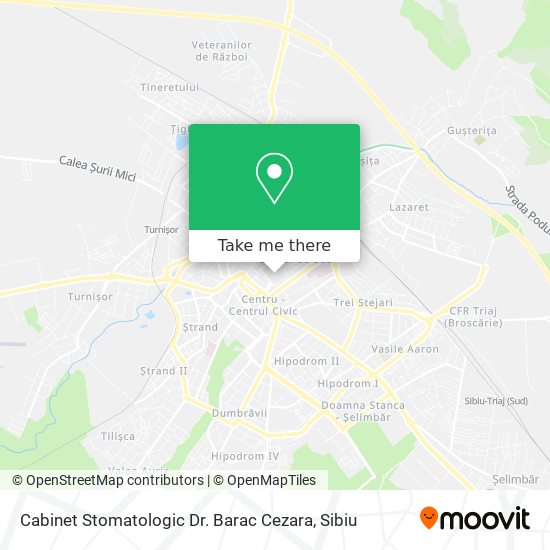 Cabinet Stomatologic Dr. Barac Cezara map