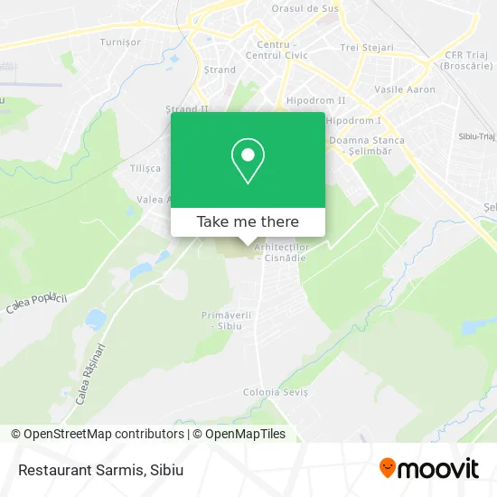 Restaurant Sarmis map