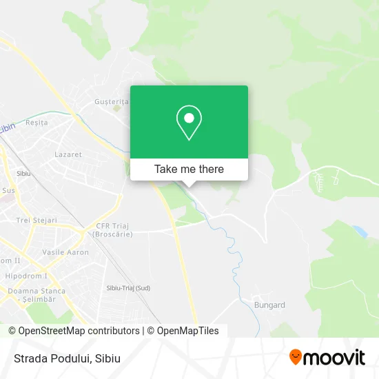 Strada Podului map