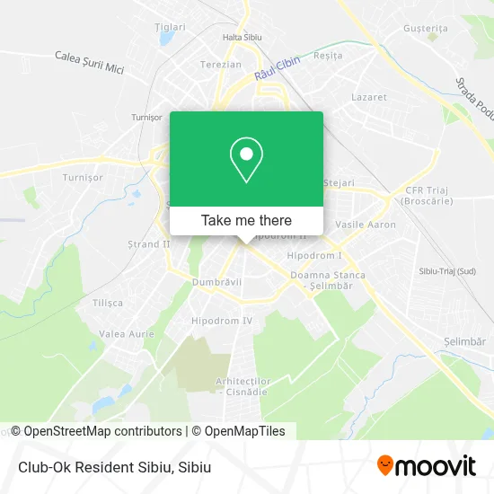 Club-Ok Resident Sibiu map