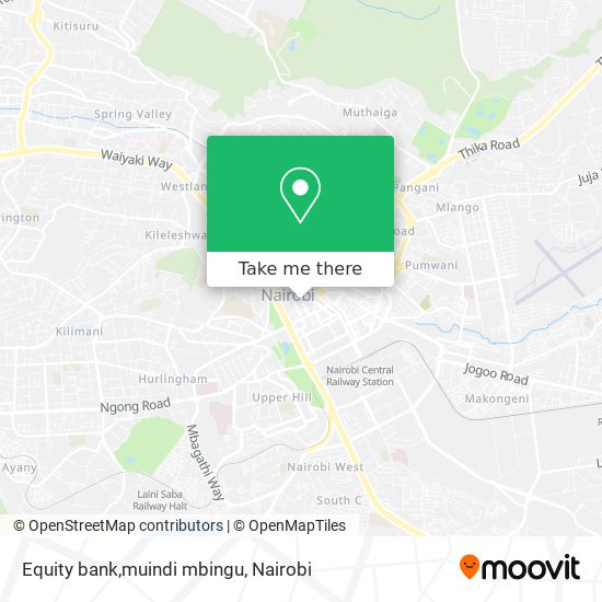 Equity bank,muindi mbingu map