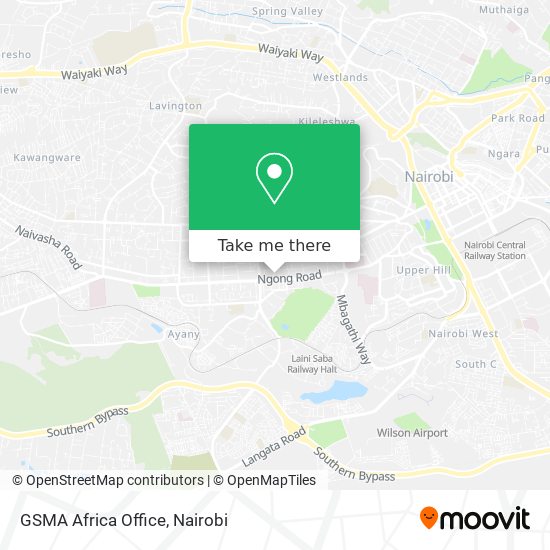 GSMA Africa Office map