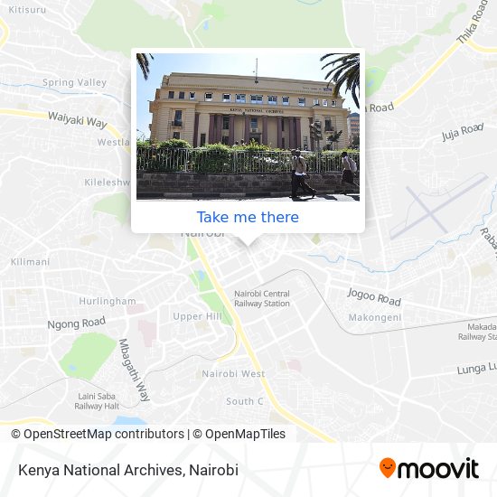Kenya National Archives map