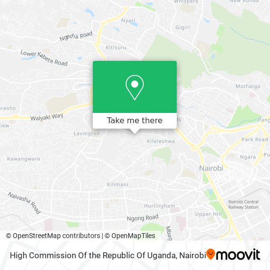 High Commission Of the Republic Of Uganda map