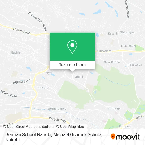 German School Nairobi, Michael Grzimek Schule map