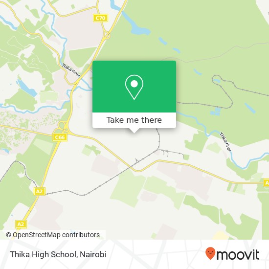 Thika High School map