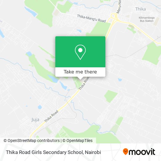 Thika Road Girls Secondary School map