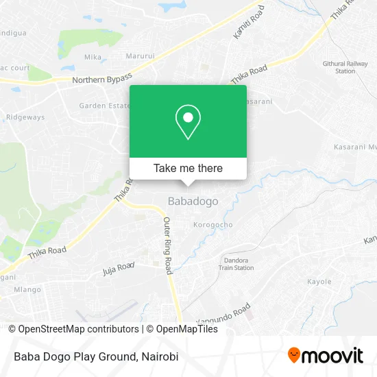 Baba Dogo Play Ground map