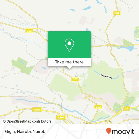 Gigiri, Nairobi map