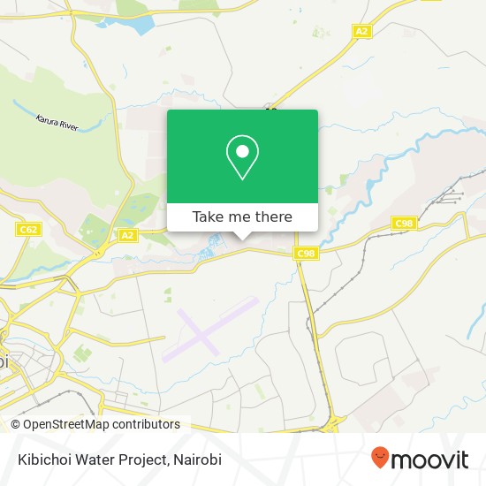 Kibichoi Water Project map